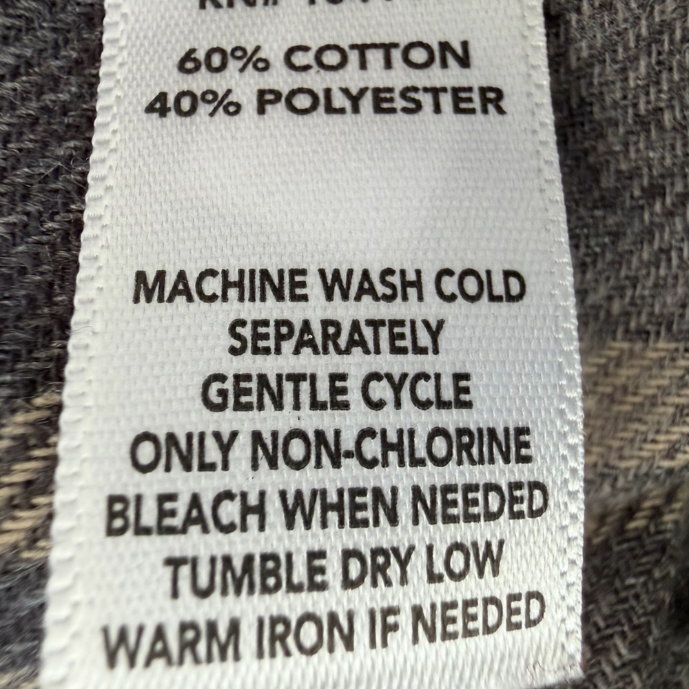 Field & Stream Men’s Gray Classic Lightweight Flannel Shirt Soft Size Small - Picture 6 of 7